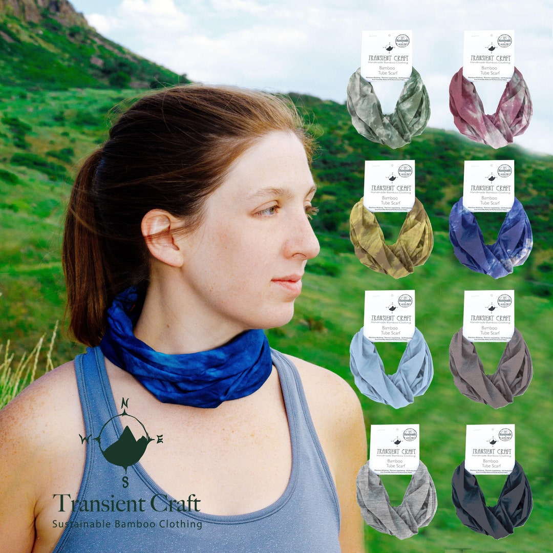 Natural Bamboo Neck Gaiter / Gaiter Mask Performance Bamboo Etsy