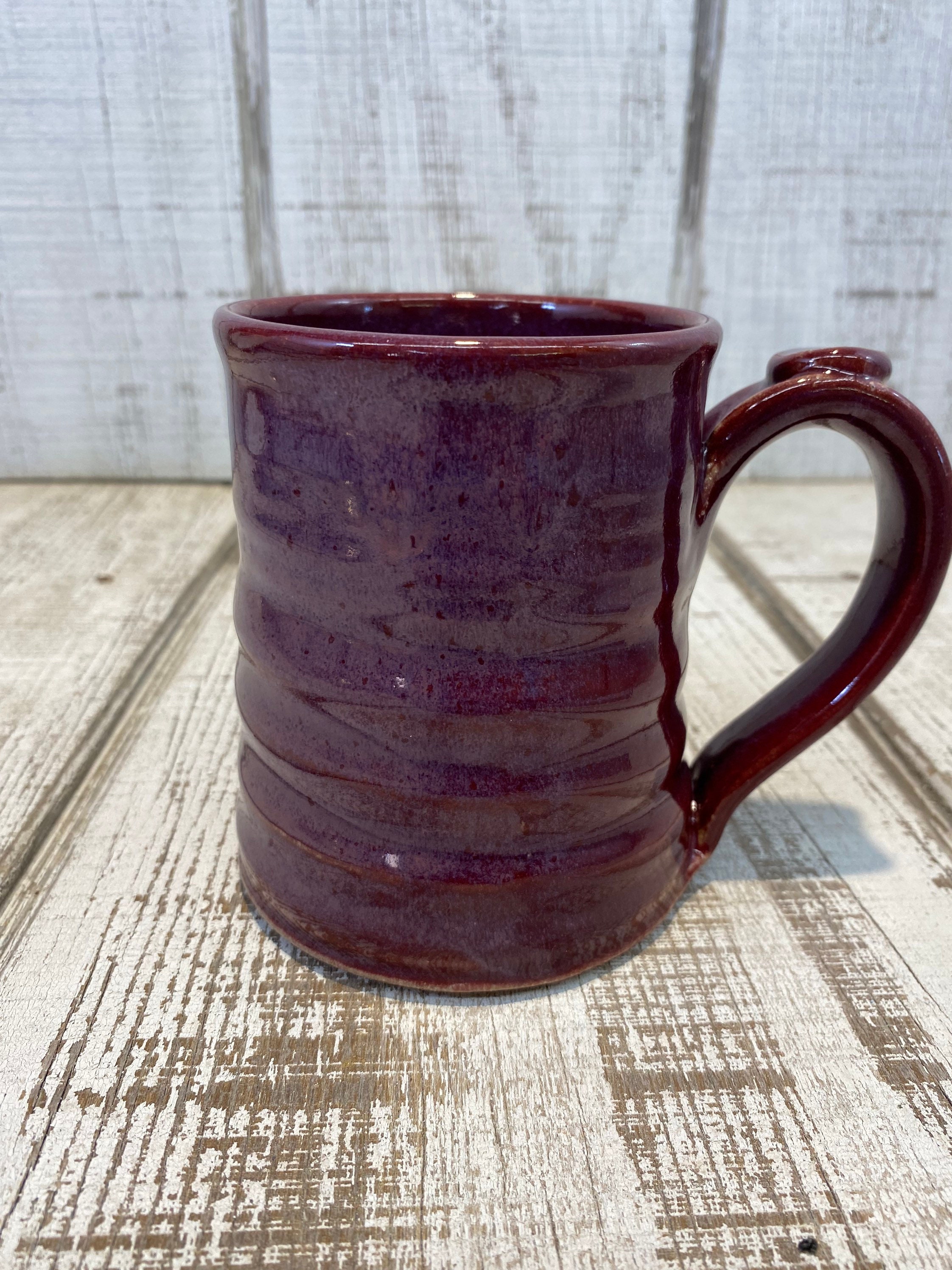 Red Handmade Pottery Mug Coffee Cup Cappuccino Beer Tea - Etsy