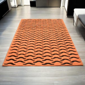 Hand Tufted Tiger Print Rug Tiger Skin Rug Tiger Muted Animal Rug Skin For Bedroom Guest Room Living Room Ellington Rug Aesthetic Rug