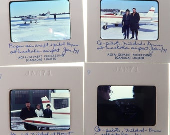 Lot of 20 Vintage AGFA 35mm Photo Slides 1971 SEAPLANE over Midland Ontario Color Transparencies g3