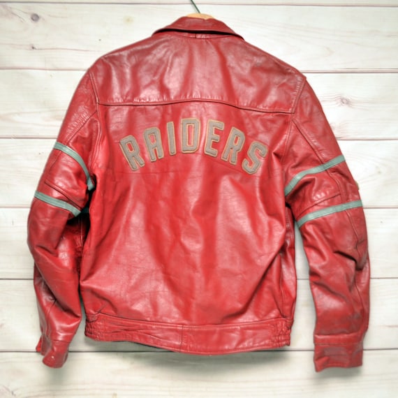 High School Leather Varsity Jacket Trojans Vintage 1974