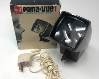 Vintage GAF Pana-Vue 1 Lighted 2x2 35mm Slide Viewer