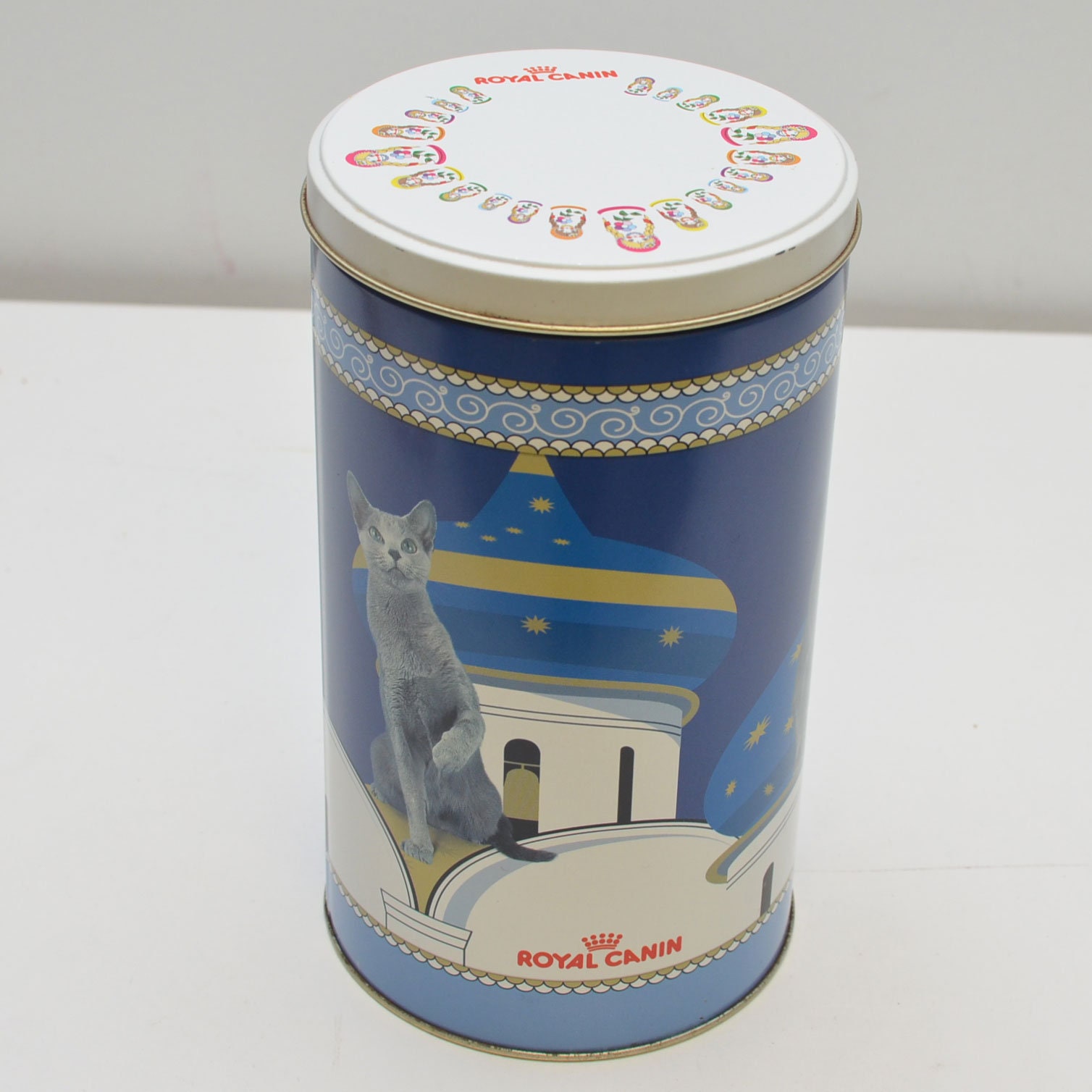 Senator Plak opnieuw Normaal Vintage ROYAL CANIN Tin Can with Lid Blue Russian Cat and - Etsy Nederland