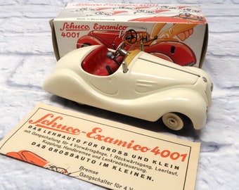 Vintage German Toy Schuco Examico 4001 Wind-Up Car with Gears (No Key) made in West Germany