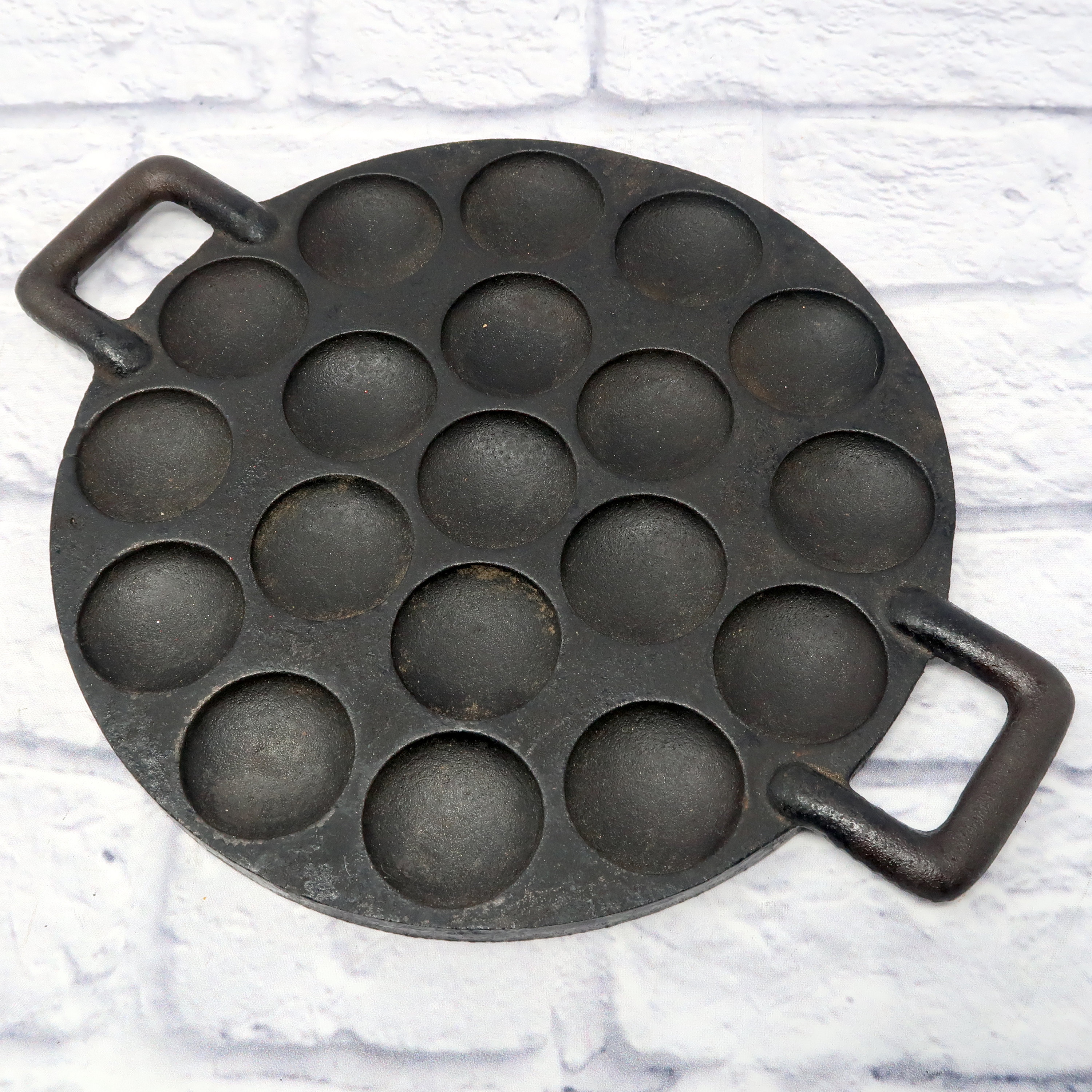 Vintage Koopmans Cast Iron Poffertjes Pan