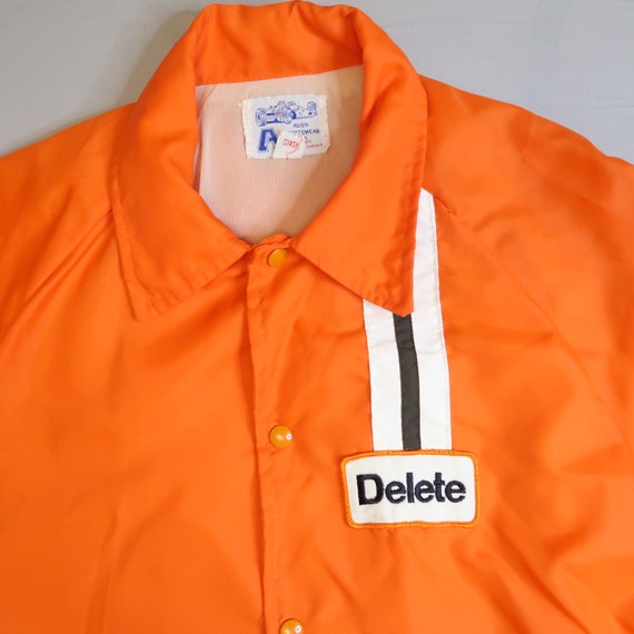 Vintage AVON SPORTSWEAR Nylon Jacket Orange DELET… - image 2