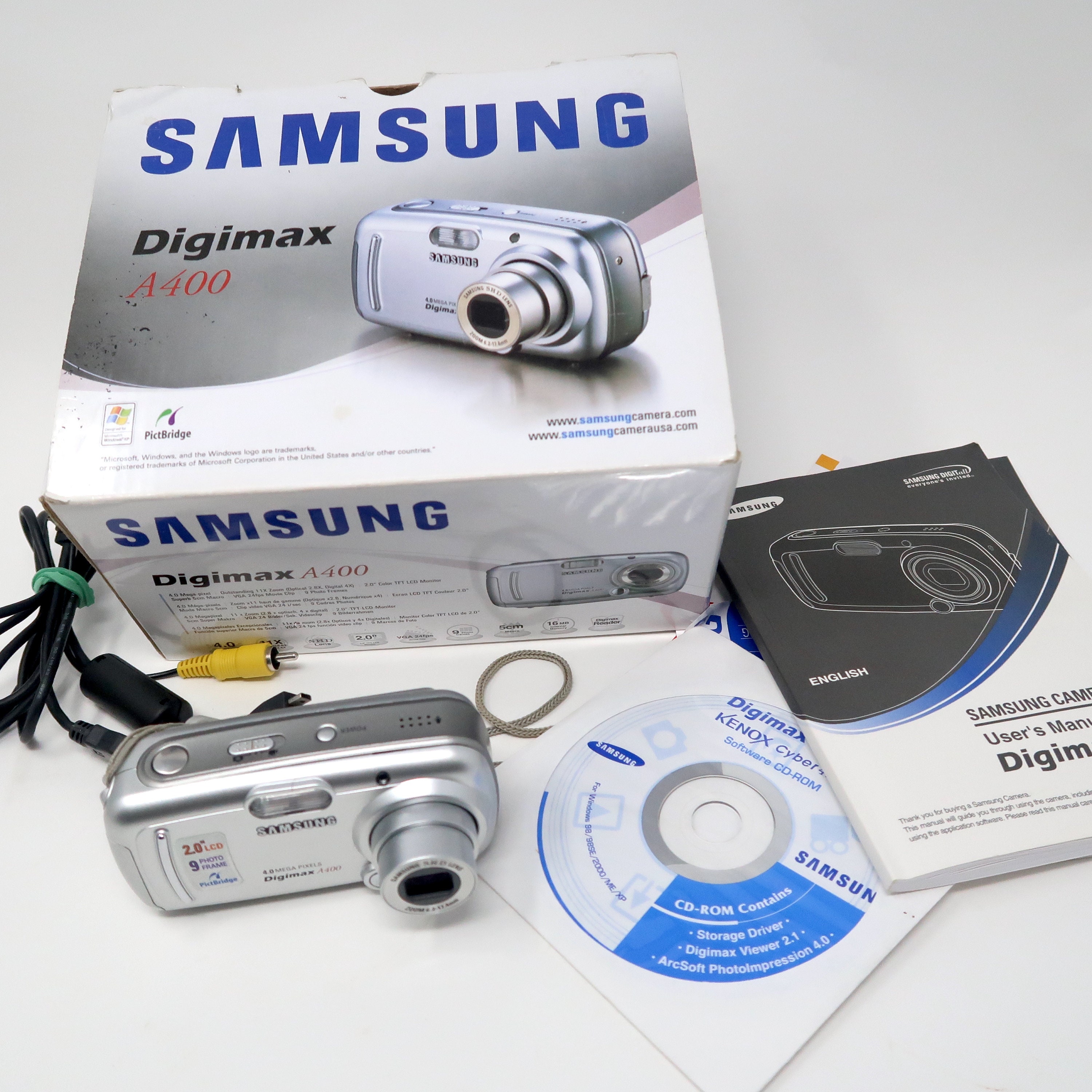 SAMSUNG Digimax A400 4 Megapixel Digital Point and Shoot Etsy