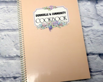 Vintage Regional Local Cookbook Dunnville & Community Spiral Bound k2