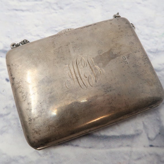 Antique Victorian Sterling Silver Wallet Monogram… - image 8