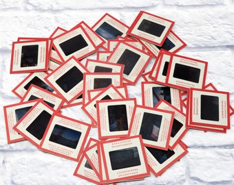 Lot of 42 Vintage Kodak RED BORDER 35mm Slides 1950s t2