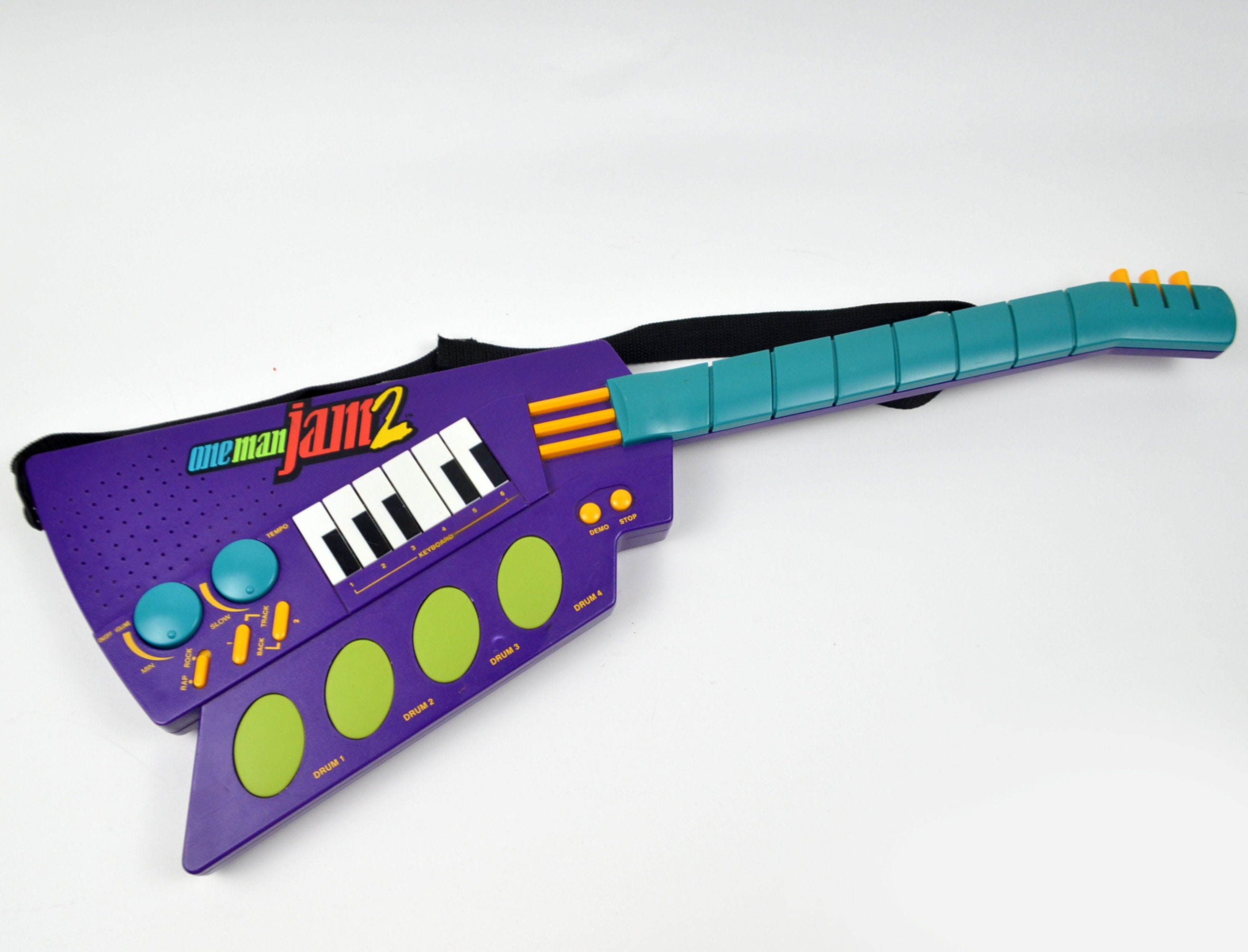 Vintage One Man Jam 2 Guitar With Keyboard and Drums Toy