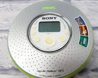 Vintage Sony D-NE320 PSYC MP3 Atrac plus Walkman Portable CD Player Works g7