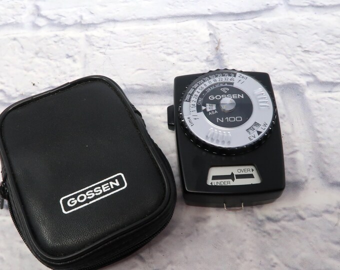 Vintage Gossen N100 Light Meter With Case Excellent Condition Works