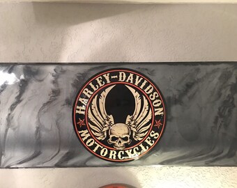 Harley davidson sign | Etsy