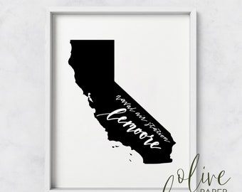 NAS Lemoore Solid California State Art Print- Instant Digital Download - Military Office Decor- Naval Air Station Lemoore