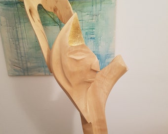 Sculpture made of Birch wood