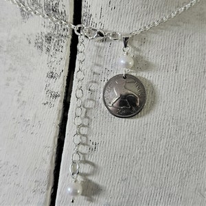 Lucky Rabbit -irish 3 Pence Coin Necklace -.925 Sterling Silver With ...