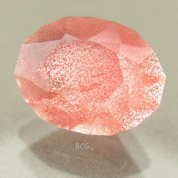 Sunstone Gemstone, Copper Bearing Custom Faceted Natural Gem, Precision Cut, Oregon, Heliolite, Schiller