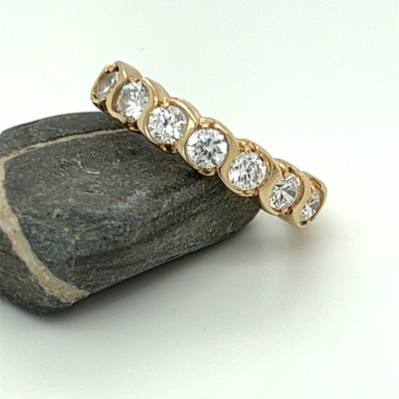 Simulant Diamond Vintage Ring, 10KT Yellow Gold, … - image 6