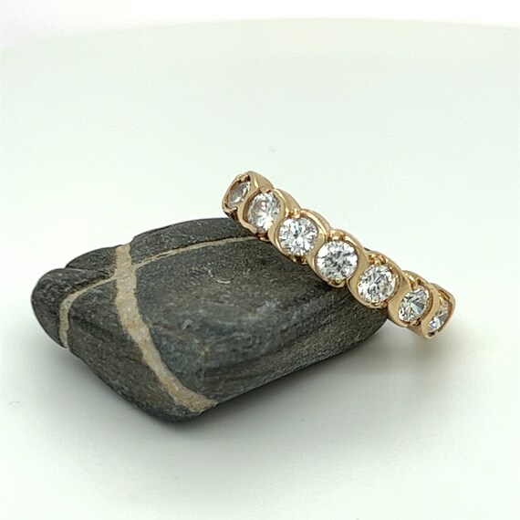 Simulant Diamond Vintage Ring, 10KT Yellow Gold, … - image 9