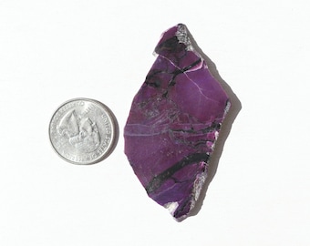 Gel Sugilite Rough Natural Gem South Africa, translucent purple Sugilite slab 18 grams