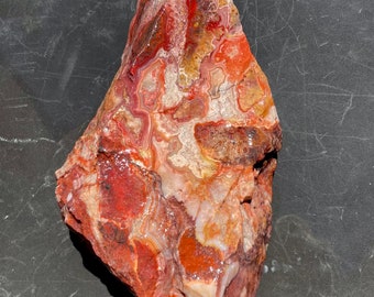 large solid piece of Mexican crazy lace agate rough, 4.5lb Laguna lace agate rough, wholesale piece for carving cabbing
