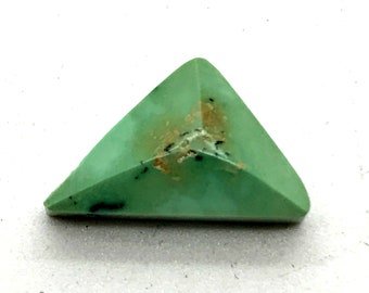 green variscite cabochon, Lucin variscite gem, spider web variscite, variscite ring size, gem for pendant, freeform variscite Utah gemstone