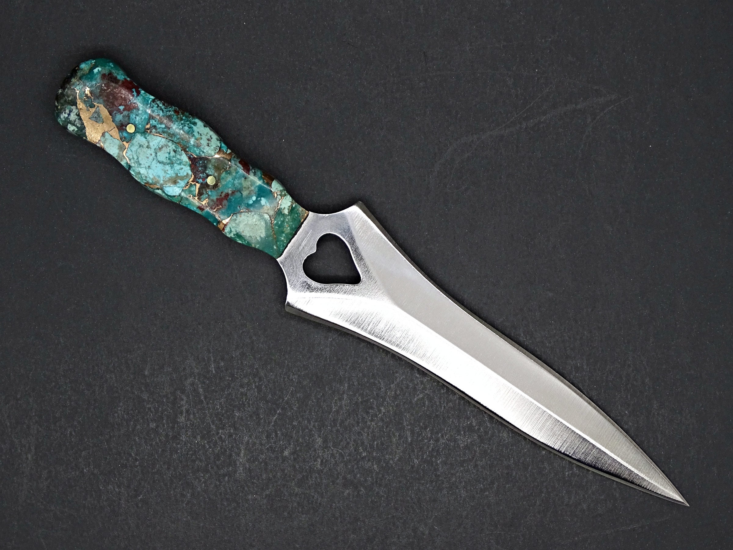 Small steel dagger garter knife unique handle fixed blade Etsy