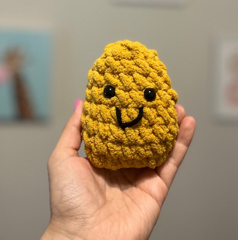 Peluches pépites de poulet au crochet, pépites de poulet au crochet image 2