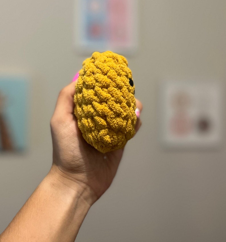 Peluches pépites de poulet au crochet, pépites de poulet au crochet image 3