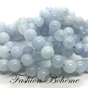 X 5 X 20 aquamarine beads 6.3/8.5/10.5mm
