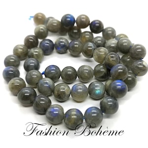 X 10 perles Labradorite grade A 5.5/6/8/10 MM