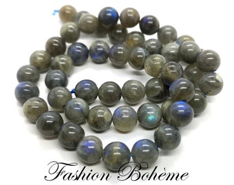 X 10 perles Labradorite grade A 5.5/6/8/10 MM