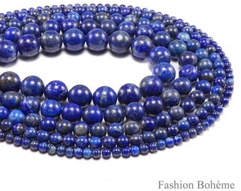 X 20 perles Lapis Lazuli teintées 6/8 mm