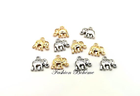 LA BOUTIQUE DE KARINE Set 15 Belieres impiego Ciondolo Metallo Argento Chiaro 6 x 19 mm – Creation Perline