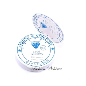 7 Meters Spool 0.8 mm of Transparent Crystal Elastic Thread