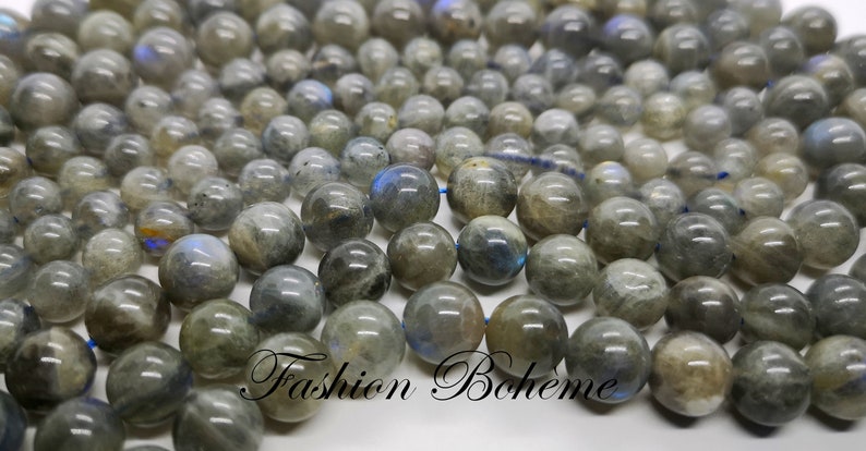 X 10 perles Labradorite grade A 5.5/6/8/10 MM image 4