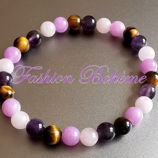 1 Bracelet tendresse 6 mm  ( 17.5 cm fini )