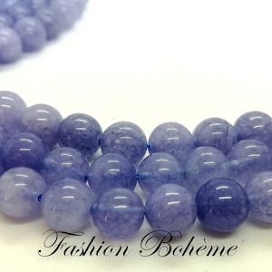 X 1 strand Blue Angelite 6/8 mm (6 mm x 60 beads) (8 mm x 45 beads).