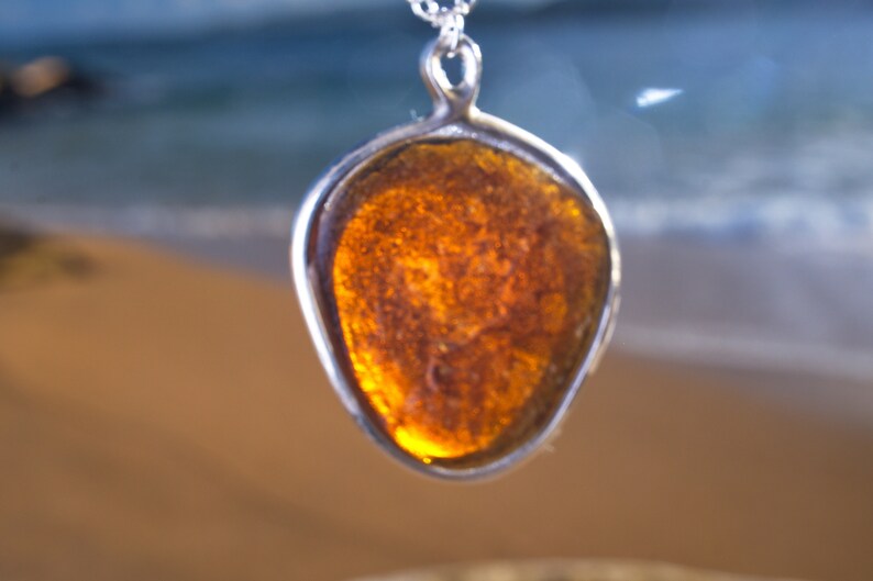 Kauai made Kauai brown scarab sea glass Dichroic,Hawaiian sea glass Sea glass jewelry Genuine sea glass Hawaiian jewelry
