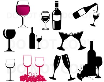 Wine Bottle Svg Etsy