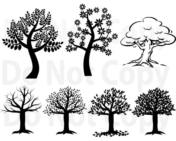 Download Free Trees Svg Bundle Decorative Tree Svg File For Cricut Etsy SVG Cut Files