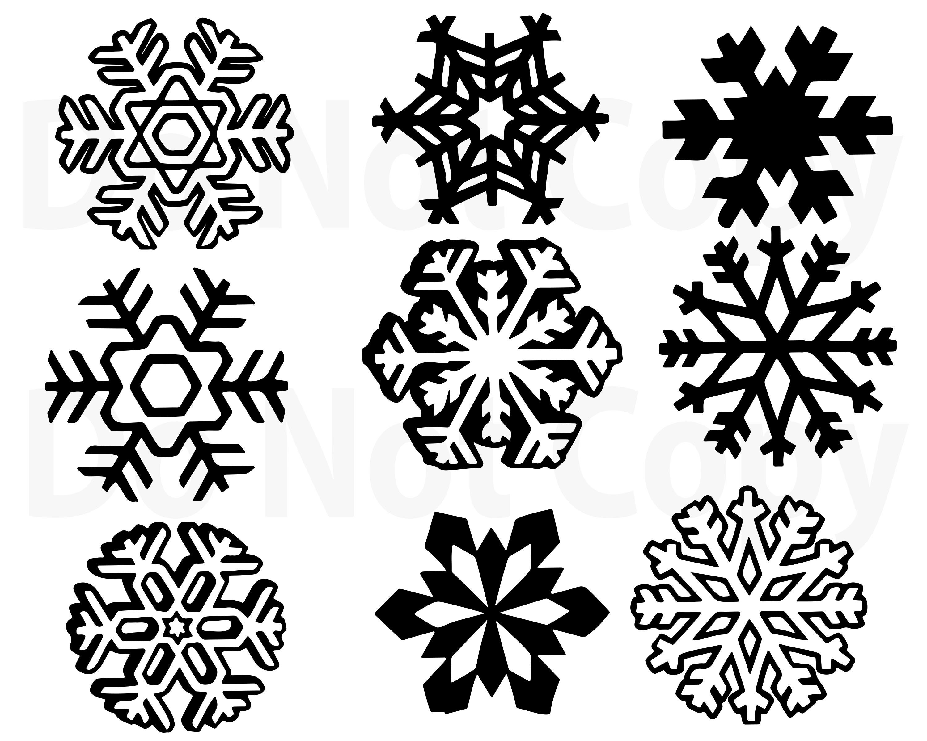 Download Snowflakes Svg Bundle Christmas Svg File For Cricut Winter Etsy