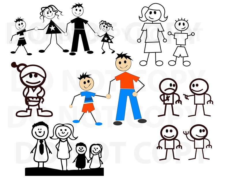 Download Stick Figures SVG Bundle Family Svg file for cricut Stick ...