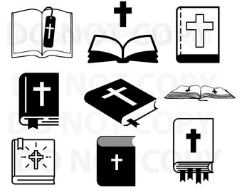 Holy Bible SVG Bundle, Bible Svg file for cricut, Religious Design Elements, Bible Vector image clip art Bible png file, dxf, esp silhouette