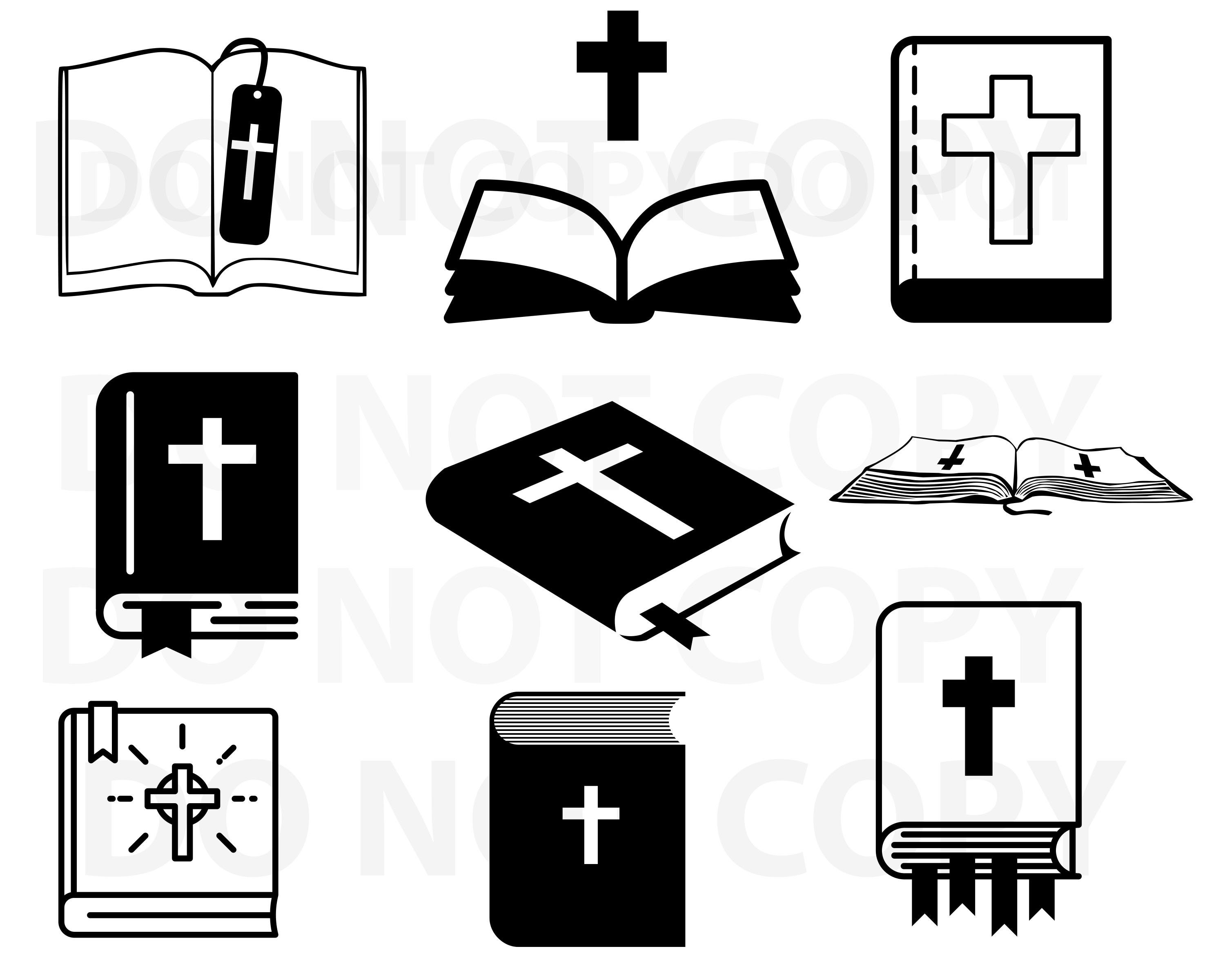 Bible Silhouette Clip Art