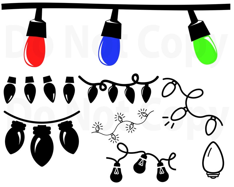 Download Christmas Lights SVG Bundle Tree Light svg file for cricut ...