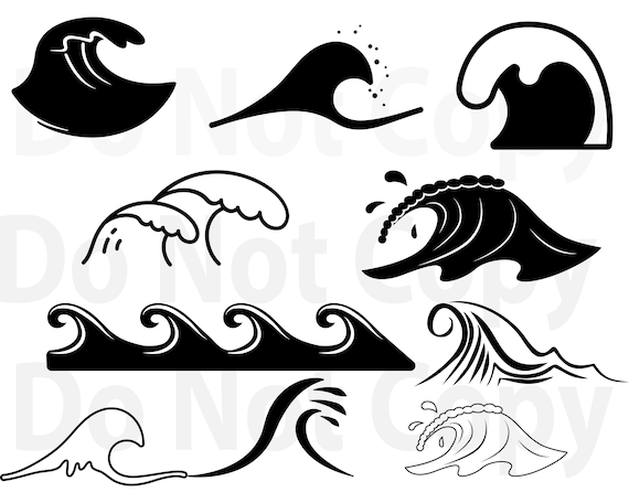 Download Waves SVG Bundle Ocean Waves svg file for cricut Landscape | Etsy