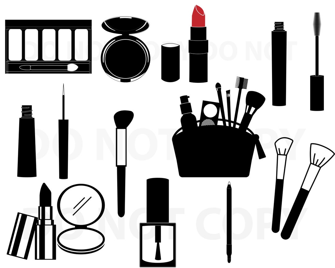 Makeup SVG Bundle, Cosmetics Svg File for Cricut Beauty Design Elements