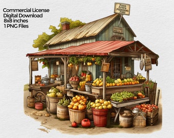 Bauernmarkt Clipart, Gemüse Png Bild, Herbst Herbst Clipart, Bauernhof stehen für Sublimation auf transparentem Hintergrund